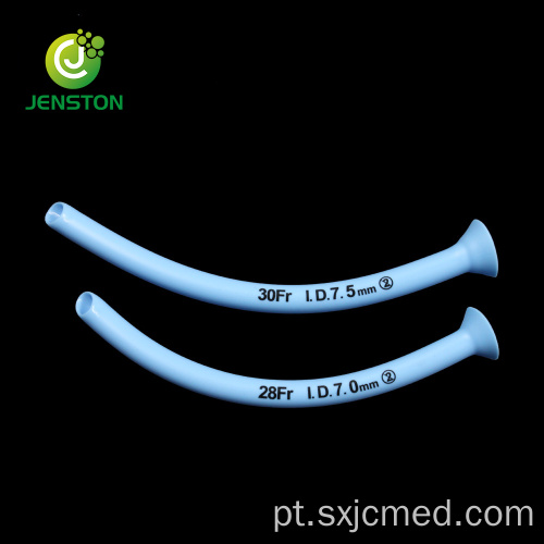 Vias aéreas nasofaríngeas médicas em PVC cor azul